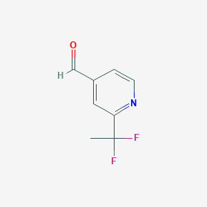 2-(1,1-Difluoroethyl)pyridine-4-carbaldehyde - 