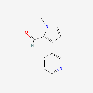 1-Methyl-3-(pyridin-3-yl)-1H-pyrrole-2-carbaldehyde - 