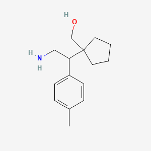 {1-[2-Amino-1-(4-methylphenyl)ethyl]cyclopentyl}methanol - 