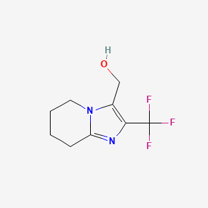 [2-(Trifluoromethyl)-5H,6H,7H,8H-imidazo[1,2-a]pyridin-3-yl]methanol - 