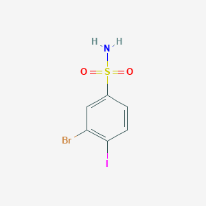 3-Bromo-4-iodobenzene-1-sulfonamide - 