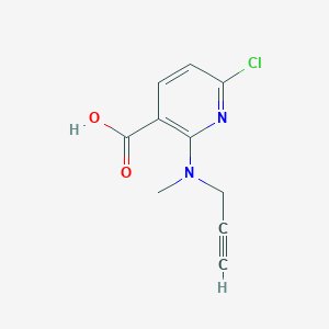 6-Chloro-2-[methyl(prop-2-yn-1-yl)amino]pyridine-3-carboxylic acid - 