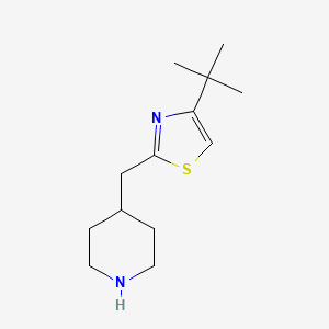 4-[(4-tert-Butyl-1,3-thiazol-2-yl)methyl]piperidine - 