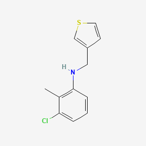 3-chloro-2-methyl-N-(thiophen-3-ylmethyl)aniline - 