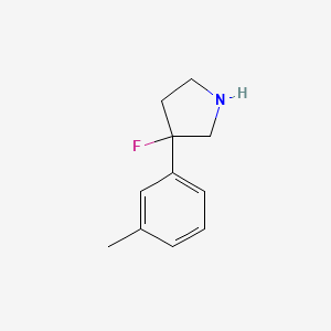 3-Fluoro-3-(3-methylphenyl)pyrrolidine - 