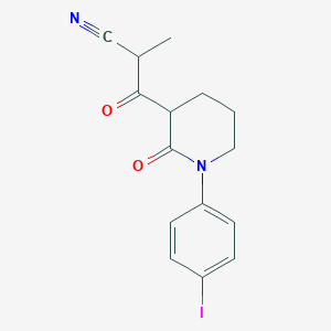 3-[1-(4-Iodophenyl)-2-oxopiperidin-3-yl]-2-methyl-3-oxopropanenitrile - 