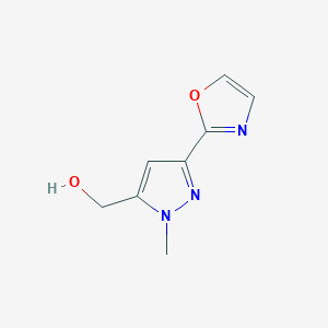 [1-Methyl-3-(1,3-oxazol-2-yl)-1H-pyrazol-5-yl]methanol - 