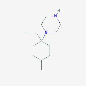1-(1-Ethyl-4-methylcyclohexyl)piperazine - 