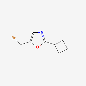 5-(Bromomethyl)-2-cyclobutyl-1,3-oxazole - 