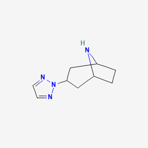3-(2H-1,2,3-Triazol-2-yl)-8-azabicyclo[3.2.1]octane - 
