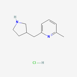2-Methyl-6-(pyrrolidin-3-ylmethyl)pyridine hydrochloride - 