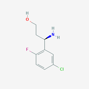 (3R)-3-Amino-3-(5-chloro-2-fluorophenyl)propan-1-OL - 