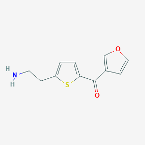 2-[5-(Furan-3-carbonyl)thiophen-2-yl]ethan-1-amine - 