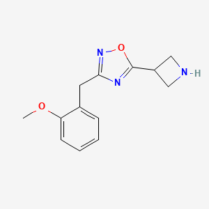 5-(Azetidin-3-yl)-3-[(2-methoxyphenyl)methyl]-1,2,4-oxadiazole - 