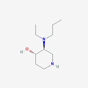 (3S,4S)-3-[Ethyl(propyl)amino]piperidin-4-ol - 