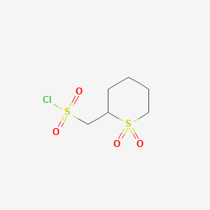 (1,1-Dioxo-1lambda6-thian-2-yl)methanesulfonylchloride - 