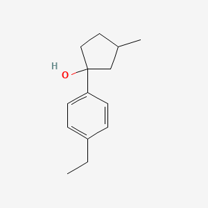 1-(4-Ethylphenyl)-3-methylcyclopentan-1-ol - 