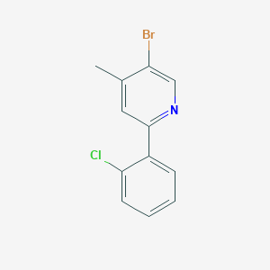 5-Bromo-2-(2-chlorophenyl)-4-methylpyridine - 