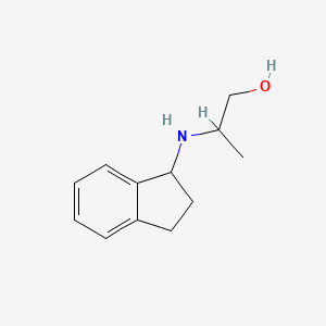 2-[(2,3-dihydro-1H-inden-1-yl)amino]propan-1-ol - 