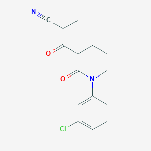 3-[1-(3-Chlorophenyl)-2-oxopiperidin-3-yl]-2-methyl-3-oxopropanenitrile - 