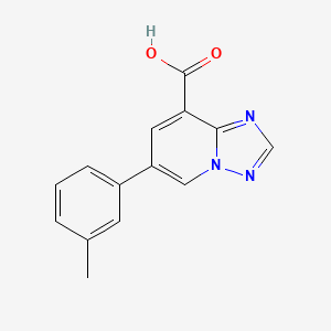 6-(3-Methylphenyl)-[1,2,4]triazolo[1,5-a]pyridine-8-carboxylic acid - 