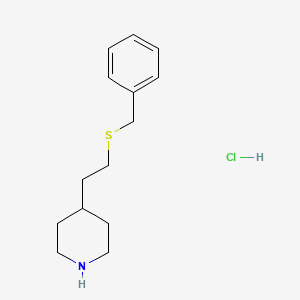 4-[2-(Benzylsulfanyl)ethyl]piperidine hydrochloride - 
