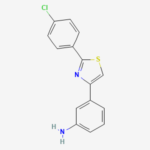 3-[2-(4-Chlorophenyl)-1,3-thiazol-4-yl]aniline - 