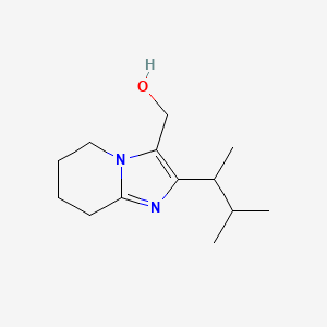 [2-(3-Methylbutan-2-yl)-5H,6H,7H,8H-imidazo[1,2-a]pyridin-3-yl]methanol - 