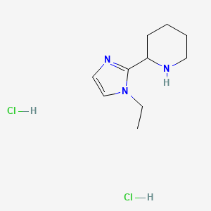 2-(1-Ethyl-1H-imidazol-2-yl)piperidine dihydrochloride - 