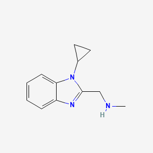 1-(1-Cyclopropyl-1h-benzo[d]imidazol-2-yl)-N-methylmethanamine - 