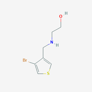 2-{[(4-Bromothiophen-3-yl)methyl]amino}ethan-1-ol - 