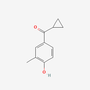4-Cyclopropanecarbonyl-2-methylphenol - 