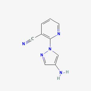 2-(4-amino-1H-pyrazol-1-yl)pyridine-3-carbonitrile - 