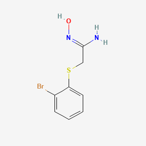 2-[(2-Bromophenyl)sulfanyl]-N'-hydroxyethanimidamide - 