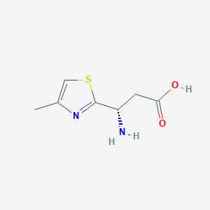 (3S)-3-Amino-3-(4-methyl-1,3-thiazol-2-yl)propanoic acid - 