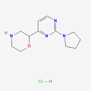 2-[2-(Pyrrolidin-1-yl)pyrimidin-4-yl]morpholine hydrochloride - 