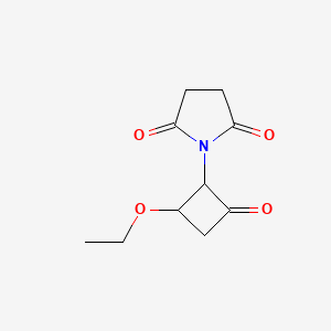 1-(2-Ethoxy-4-oxocyclobutyl)pyrrolidine-2,5-dione - 