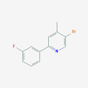 5-Bromo-2-(3-fluorophenyl)-4-methylpyridine - 
