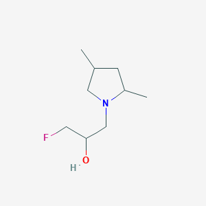 1-(2,4-Dimethylpyrrolidin-1-yl)-3-fluoropropan-2-ol - 