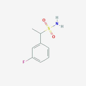 1-(3-Fluorophenyl)ethane-1-sulfonamide - 