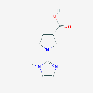 1-(1-methyl-1H-imidazol-2-yl)pyrrolidine-3-carboxylic acid - 
