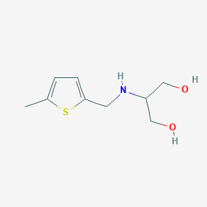 2-{[(5-Methylthiophen-2-yl)methyl]amino}propane-1,3-diol - 