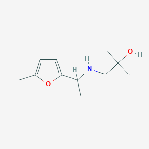 2-Methyl-1-{[1-(5-methylfuran-2-yl)ethyl]amino}propan-2-ol - 