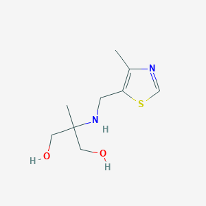 2-Methyl-2-{[(4-methyl-1,3-thiazol-5-yl)methyl]amino}propane-1,3-diol - 