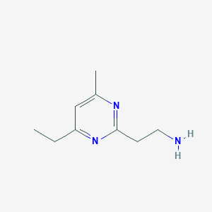 2-(4-Ethyl-6-methylpyrimidin-2-yl)ethan-1-amine - 