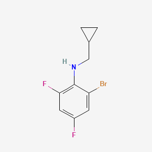 2-bromo-N-(cyclopropylmethyl)-4,6-difluoroaniline - 
