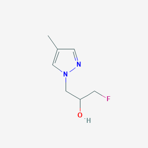 1-Fluoro-3-(4-methyl-1H-pyrazol-1-yl)propan-2-ol - 