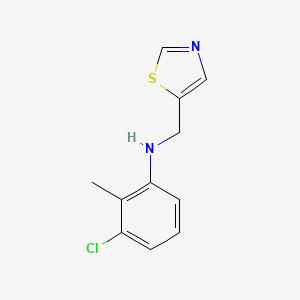 3-chloro-2-methyl-N-(1,3-thiazol-5-ylmethyl)aniline - 