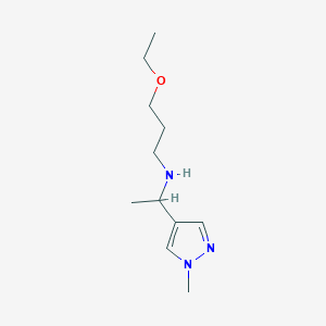 (3-Ethoxypropyl)[1-(1-methyl-1H-pyrazol-4-yl)ethyl]amine - 