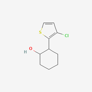 2-(3-Chlorothiophen-2-yl)cyclohexan-1-ol - 